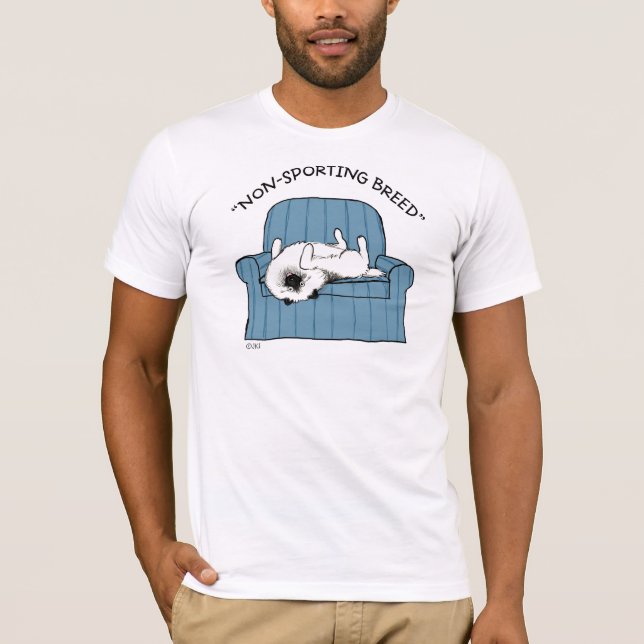 Camiseta Keeshond "raça Não-Ostentando " (Frente)