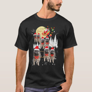 Camiseta Keeshond Reindeer Papais noeis da Lua de Natal