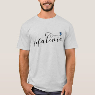 Camiseta Kefalonia Heart Flag, Cephalonia, Ilhas Gregas