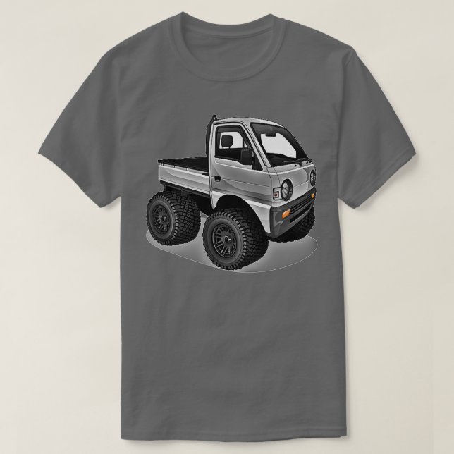 Camiseta Kei Truck - Chibi Cartoon Mini Truck Premium  (Frente do Design)