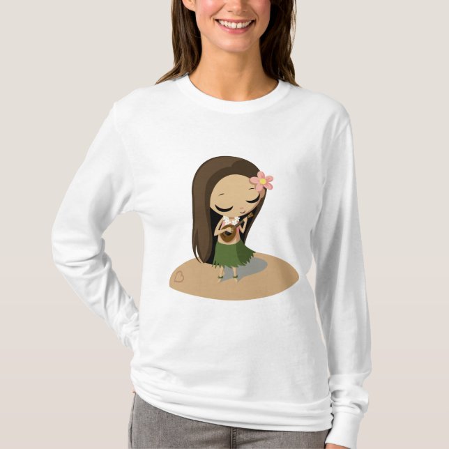 Camiseta Keilana a menina de Hula (Frente)