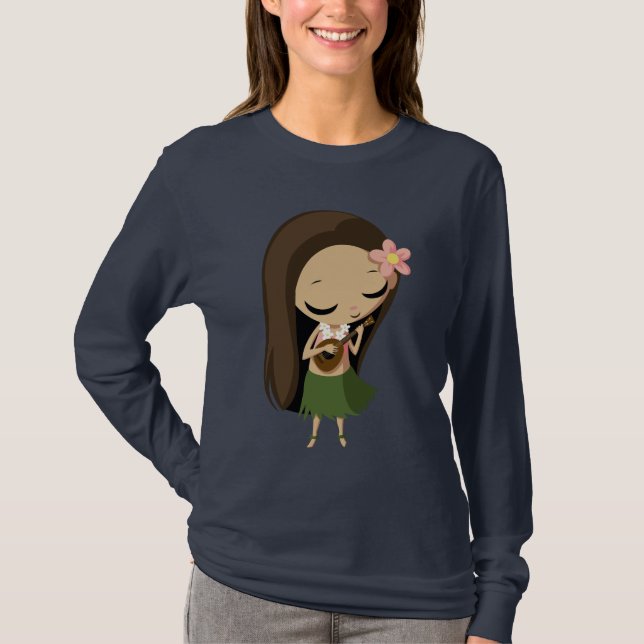 Camiseta Keilana a menina de Hula (Frente)