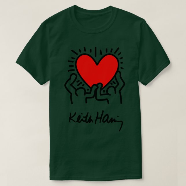 Camiseta keith dor haring 2 Baseball TShirt (Frente do Design)