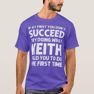 Camiseta KEITH Gift Name Personalizado Birthday Engraçado