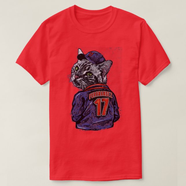 Camiseta Keith Hernandez Nova York M Purrnandez Jaqueta (Frente do Design)