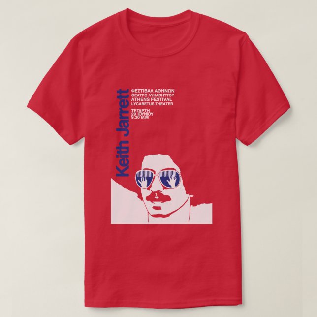 Camiseta Keith Jarrett na Grécia (Frente do Design)