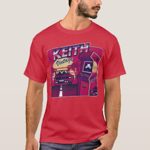 Camiseta Keith Personalizado Gamer Vintage Anos 80 90