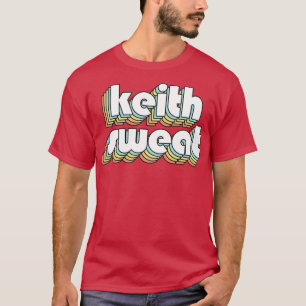 Camiseta Keith Sweat Retro Rainbow Tipografia Estilo Desvan