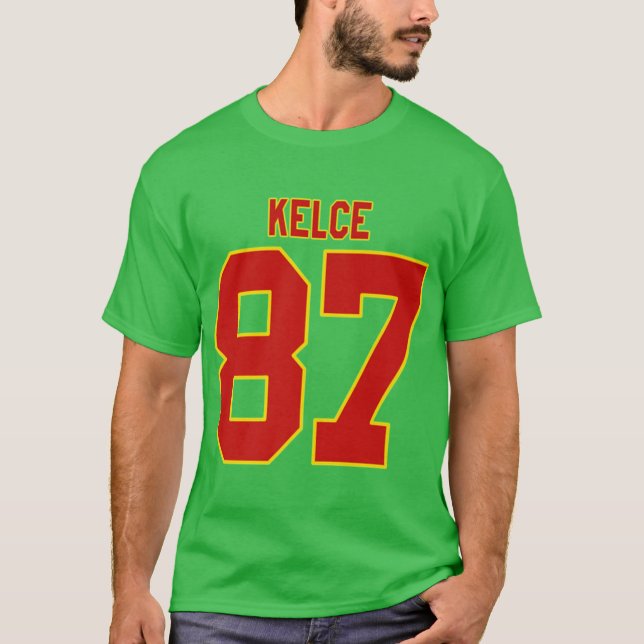 Camiseta Kelce 87 Shirt Kansas City Premium T shirt (Frente)