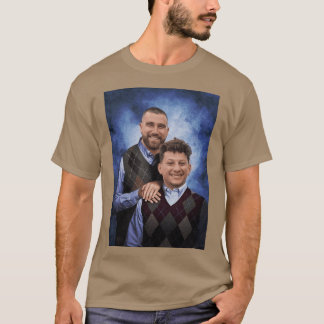 Camiseta Kelce e Mahomes Meio-irmãos retrô