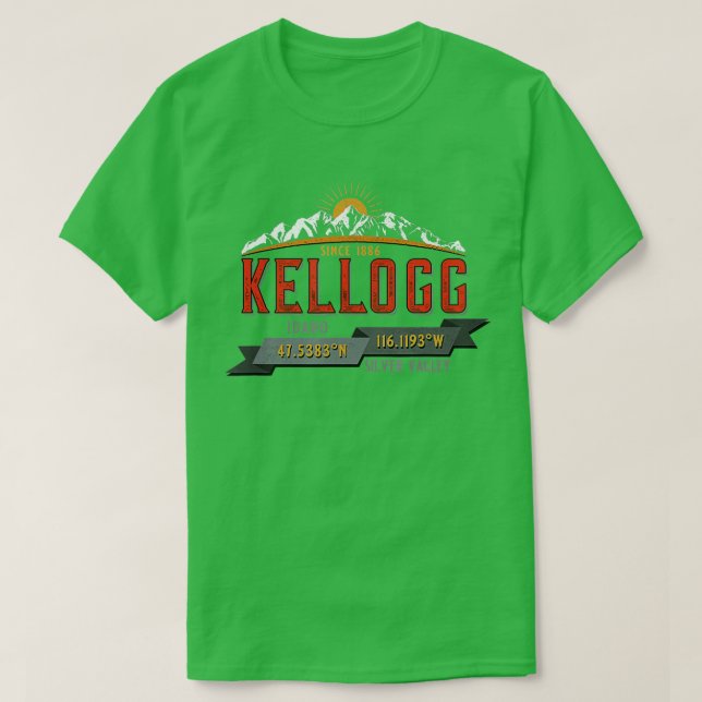 Camiseta Kellogg Idaho Souvenir  (Frente do Design)