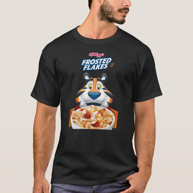 Camiseta Kellogg's Frosties Frosted Flakes Cereal Tony the  (Frente)