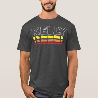 Camiseta Kelly Primeiro Nome Engraçado Vintage Pôr do Sol K