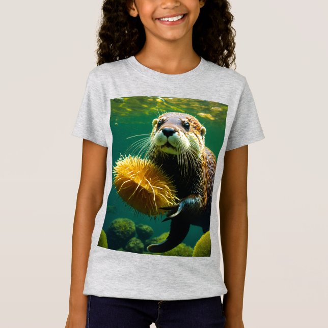 Camiseta Kelp Forest Playground: The Otter’s World (Frente)