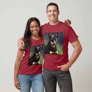 Camiseta Kelpie australiano - Portrait de Cachorro