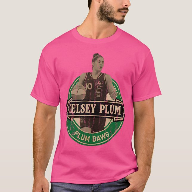 Camiseta Kelsey Plum - Estilo de Cerveja Estético Retroativ (Frente)