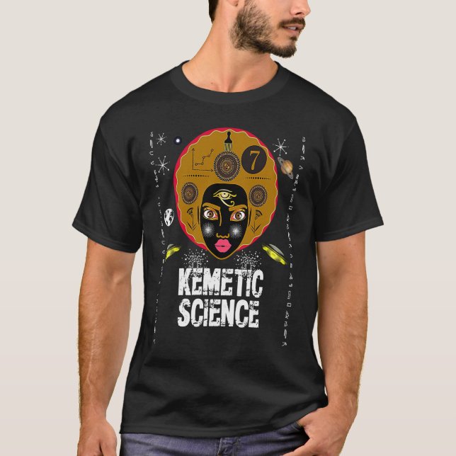 Camiseta Kemetic Science  True Royalty Pharaoh Pyramids Sph (Frente)