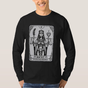 Camiseta Kemetic Tarot Card Ancient Egito Deusa Egípcia Ant
