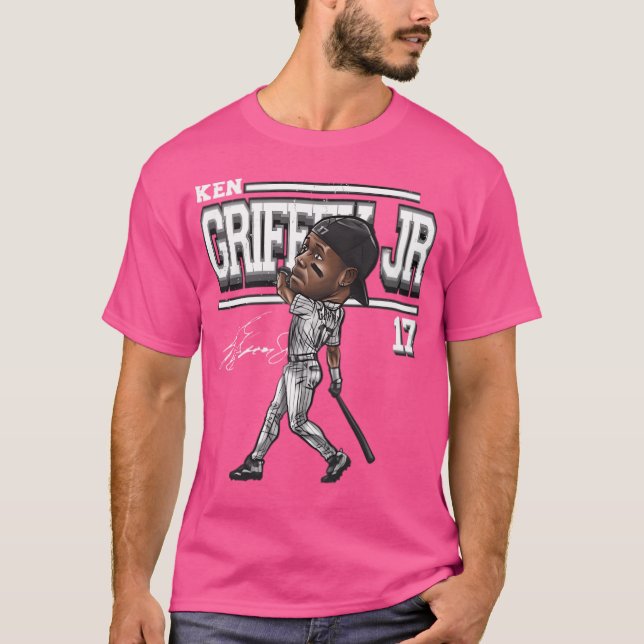 Camiseta Ken Griffey Jr. Chicago W Legenda de Cartoon (Frente)