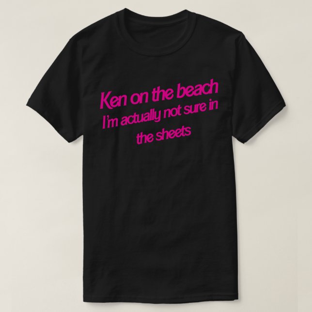 Camiseta Ken na praia (Frente do Design)