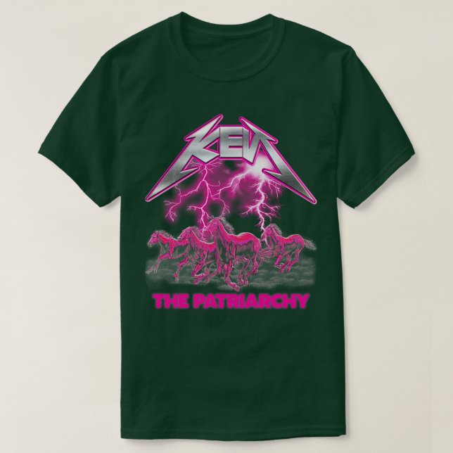 Camiseta Ken Patriarchy É Sobre Cavalos (Frente do Design)