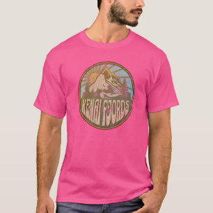 Camiseta Kenai Fjords Alaska Nature Mounters caminhando par