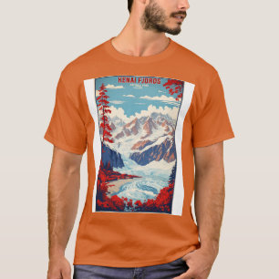 Camiseta Kenai Fjords National Park Alaska USA Vintage Trav