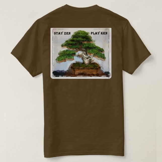 Camiseta Kendama Bonsai Tree Brown (Verso do Design)