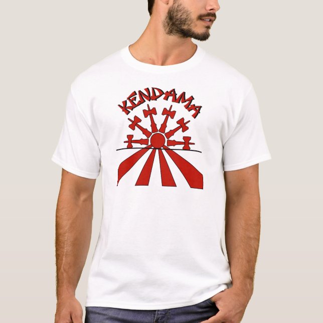 Camiseta Kendama Sun, vermelho (Frente)