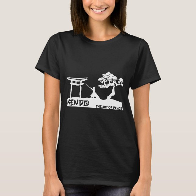 Camiseta Kendo Samurai Japonês O da Paz Kendo (Frente)