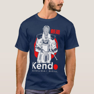 Camiseta Kendo Samurai Soul Warrior Artes Marciais Japonês