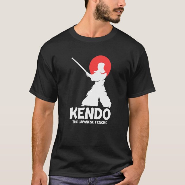 Camiseta Kendo The Japanese Fencing Swordfighter Martial Sh (Frente)