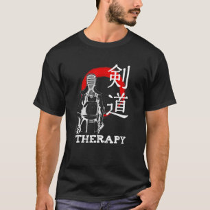 Camiseta Kendo Therapy Kanji Japonês Artes Marciais Dojo