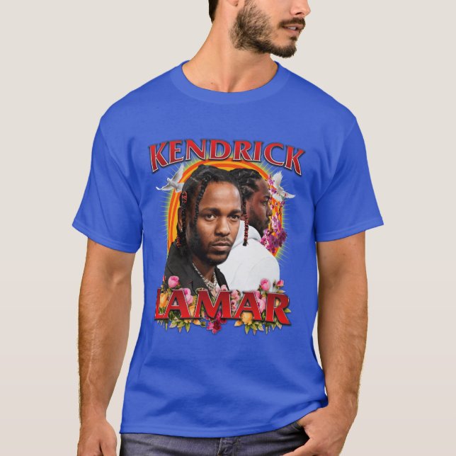 Camiseta KENDRICK LAMAR VINTAGE engraçado (Frente)