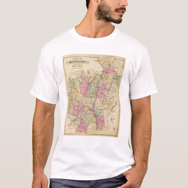Camiseta Kennebec County, Maine (Frente)