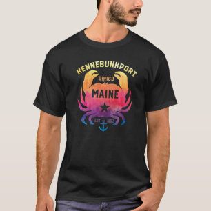 Camiseta Kennebunkport Maine Lembrança Dirigo Caranguejo Ar