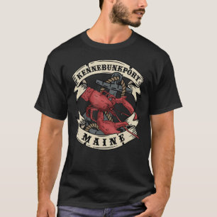 Camiseta Kennebunkport Maine State Vintage Anchor e Lobst