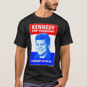 Camiseta Kennedy para o Presidente Liderança na década de 6