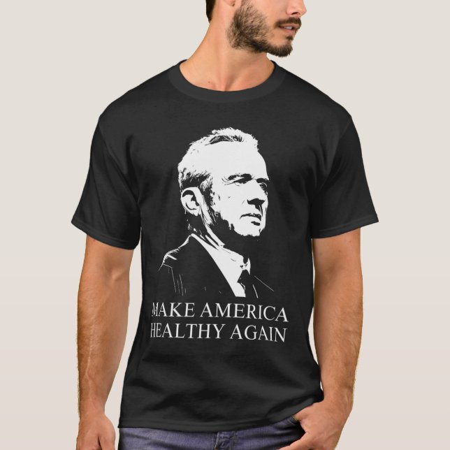 Camiseta Kennedy Rfk Jr. Torna A América Saudável Novamente (Frente)