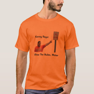 Camiseta Kenny diz que "siga o t-shirt do senhor" homens