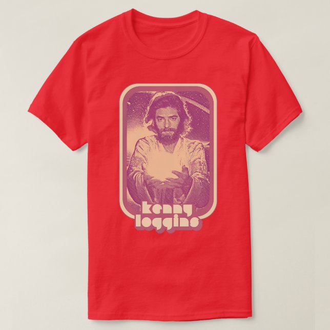 Camiseta Kenny Loggins 1980 - Design de Arte com Ventilador (Frente do Design)
