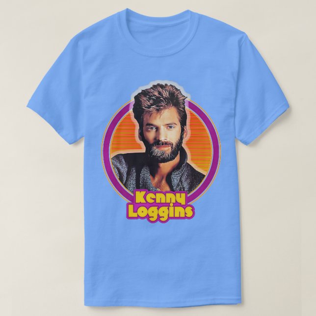 Camiseta Kenny Loggins 80s Design de Arte Estética do Venti (Frente do Design)