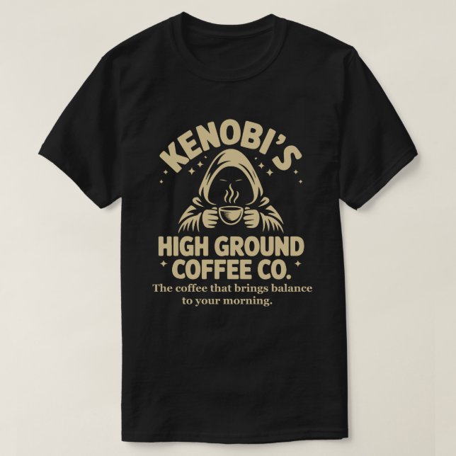 Camiseta Kenobi Café High Ground Jedi  (Frente do Design)