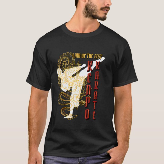 Camiseta Kenpo Karate Clássico Lei do Punho (Frente)