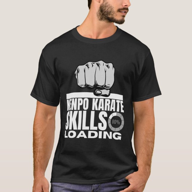 Camiseta Kenpo Karate Habilidades Carregando Engraçado Amer (Frente)