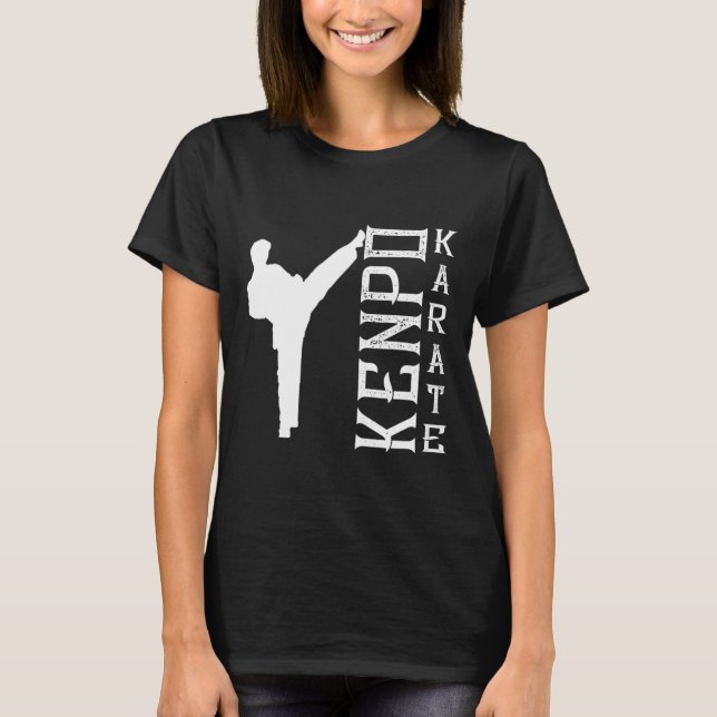 Camiseta Kenpo Karate Japão Defensor Fighter Coach Martial  (Frente)