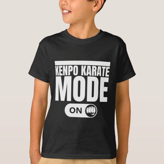 Camiseta Kenpo Karate Mode On Funny American Kenpo 1 (Frente)