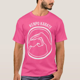 Camiseta Kenpo Karate White Black Mãos Legal Artes Marciais
