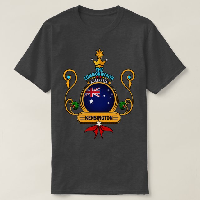 Camiseta Kensington Austrália Nova Gales do Sul (Frente do Design)