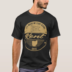 Camiseta Kent Ohio É onde minha história começa